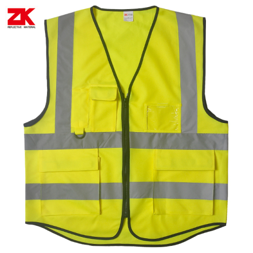 EN1150  Yellow Hi-vis warning waistcoat