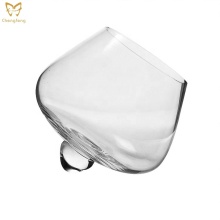 Tilted Crystal Whiskey Tumblers - Roly-Poly Old Fashioned Bourbon Glasses