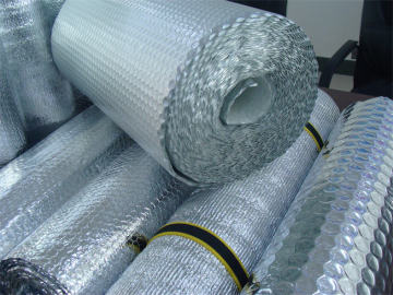 aluminum foil bubble building heat or thermal insulation material