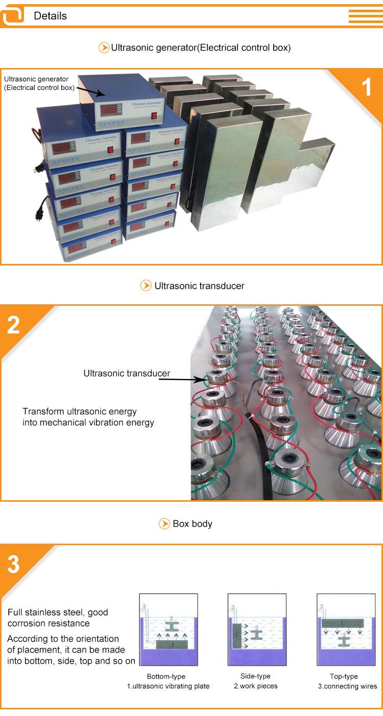 90KHZ High frequency Submersible Ultrasonic Cleaner For Oil Cooler Degreasing