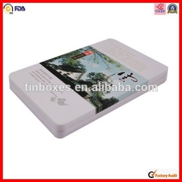 4 colour print chocolate packing magnet gift tin box