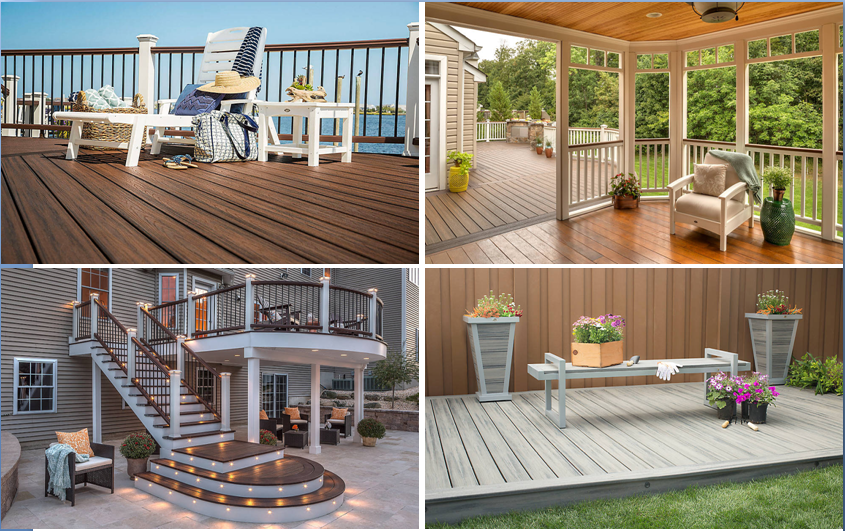 Wooden deck tiles