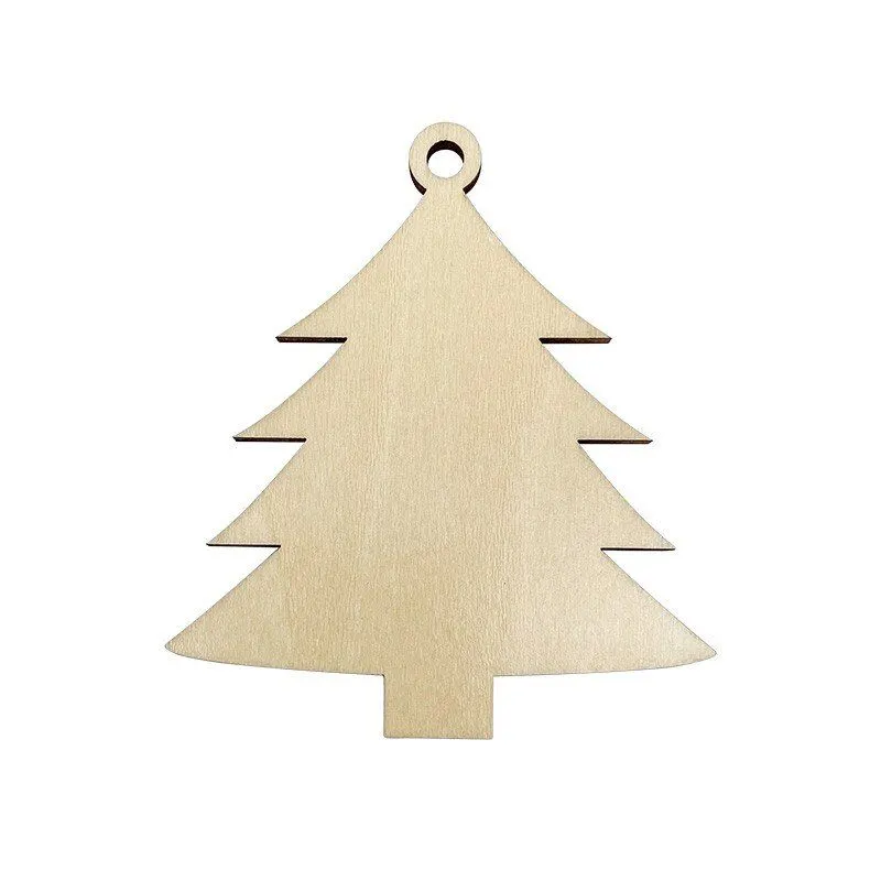 Wholesale Sublimation Blanks Custom Christmas Tree MDF Craft Hanging