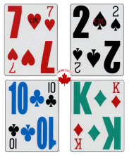 professional custom plastic poker cards