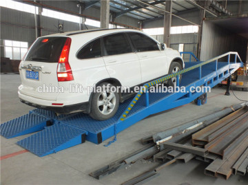 Mobile hydraulic dock ramp container loading unloading platform