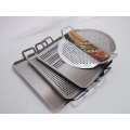 BBQ Camping Stainless Steel Pizza Pan / Grill