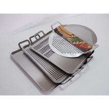 BBQ Camping Stainless Steel Pizza Pan/Grill