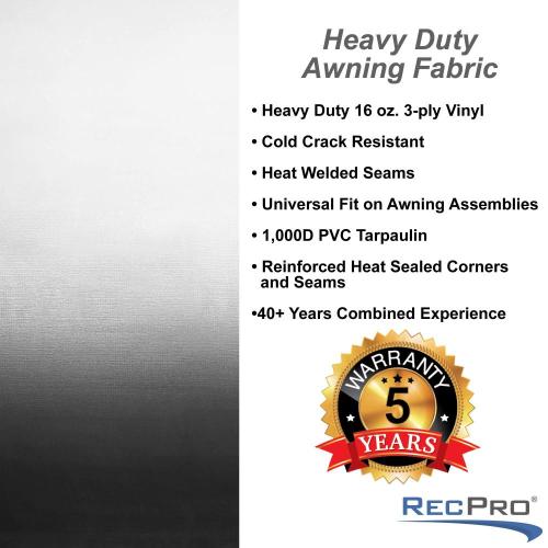 RV Awning Fabric Replacement Universal Heat Sealed Vinyl