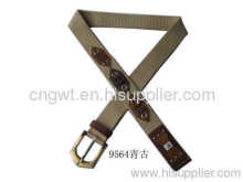 Mens Leisure Pin Buckle Textile Belts?