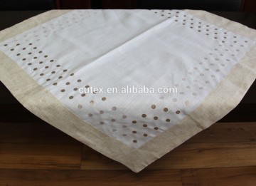 linen embroidery table cloth
