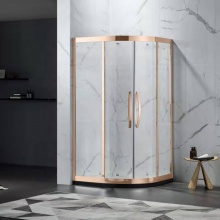 Modern Circular Tempered Glass Shower Stall Enclosure