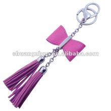 Genuine leather key tassel key fob