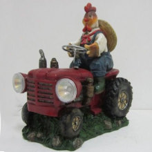 ROSTER DRIVING TRUCK SOLAR LIGHT  GARDEN DECOR