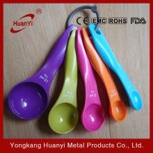 5pcs colorful measure spoon plastic spoon
