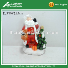 Santa claus shape ceramic figurine christmas decoration