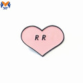 Distintivo di perno a forma di cuore in metallo promozionale in metallo