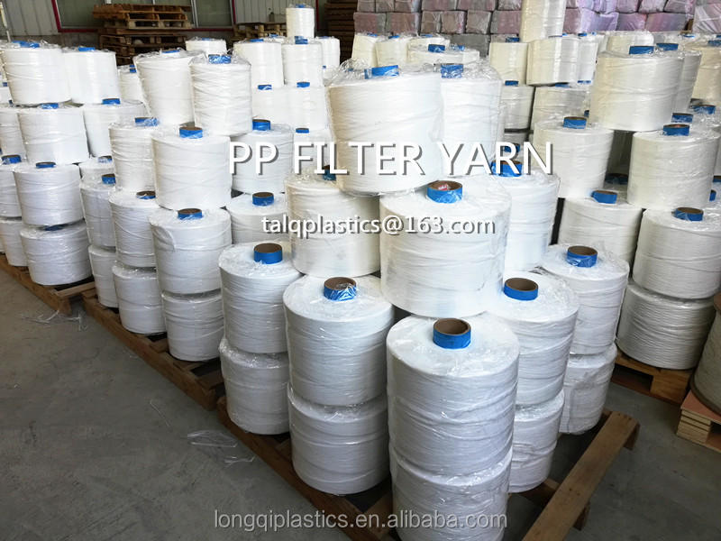 pp thread monofilament yarn split film filter yarn for raffia yarn