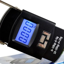 Portable 50kg/10g Electronics Scale for Travel, Fishing & Hunting with Handheld Hook and Smart Backlight