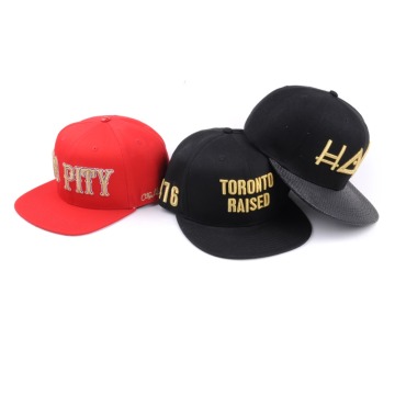 mens 3d gold letters bolted snapback cap hat