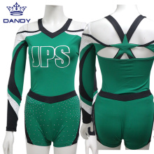 Emerald Girls Off-Shoulder Cheer Conforms