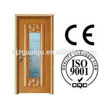 Popular design laminated door with glass inserted