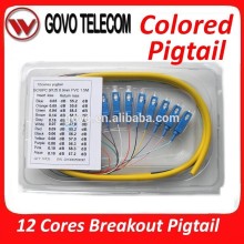 12 cores Fiber Optic SC/FC/ST/LC Breakout Pigtail fanout pigtail