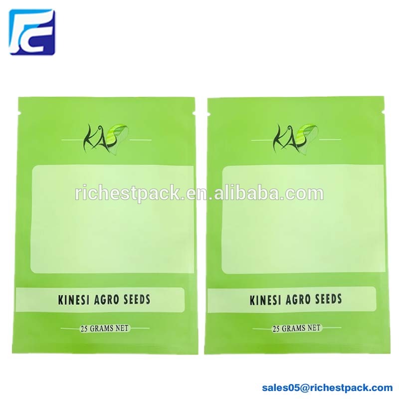 Customized eco-friendly small three side seal bags