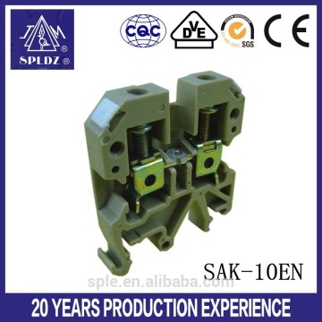 Universal din rail brass terminal blocks SAK-10EN