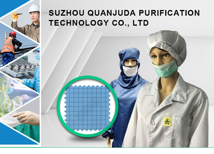 Hot Selling EPA Garments for Industrial Use Clean Room Green ESD Antistatic Smock Gown with Hood