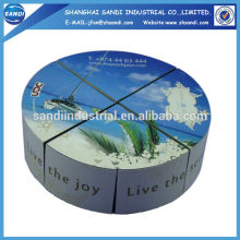 customized promotional round folding magic cube