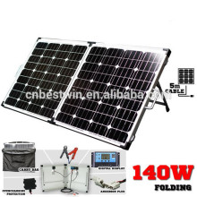 140W folding solar panel kit