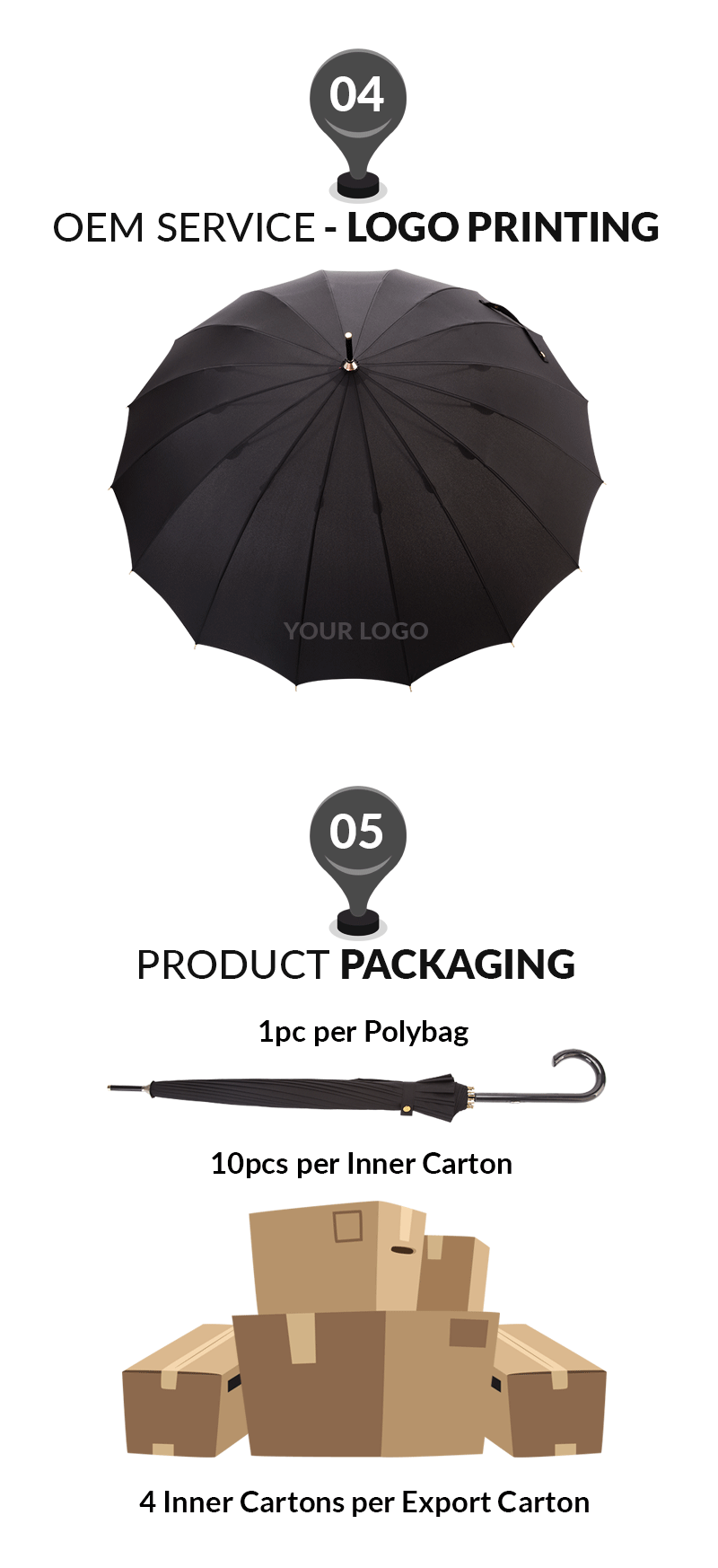 stick rain umbrella