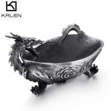 KALEN Dragon Boat Stainless Steel Ashtray