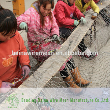 stainless steel wire rope mesh net made in Baina Manufacturer