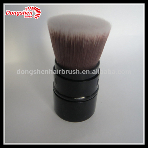 animal hair kabuki brush, retractable brush ,flat top kabuki brush