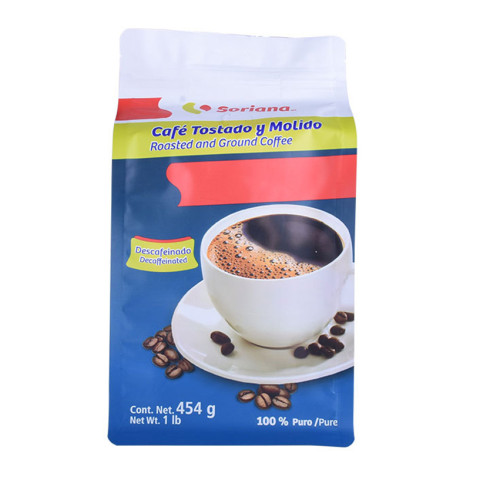 Custom Matte Finishes Trykt 8 Side Seal Pouch for Coffee