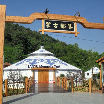 Outdoor Dome Party Luxury Mongolian Yurt Ger Tent