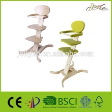 Adjustable Baby Wooden High Chairs / High Back Wooden Dining Chairs