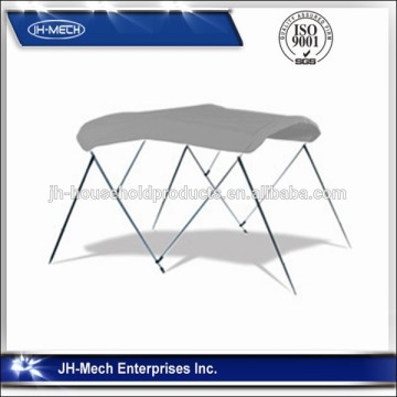100% polyester waterproof aluminium 3 bow bimini top with nylon fittings
