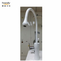 Plating Milky White Single-hole Kitchen Mixer Taps