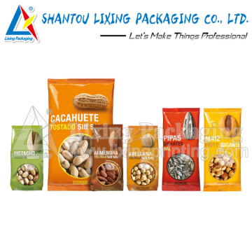 LIXING PACKAGING side gusset snack food plastic bag custom