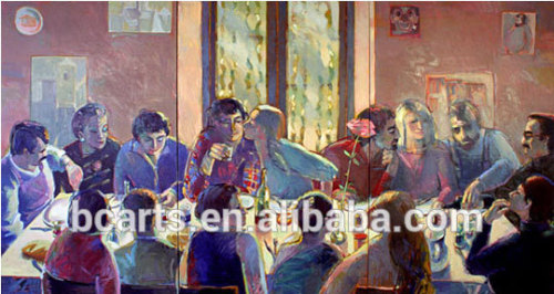 Modern party wall art oil painting pictures of people museum quality oil paintings