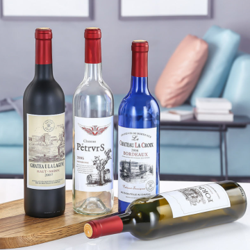 Burgundy Shape Red Wine Glass Bottle for Brandy