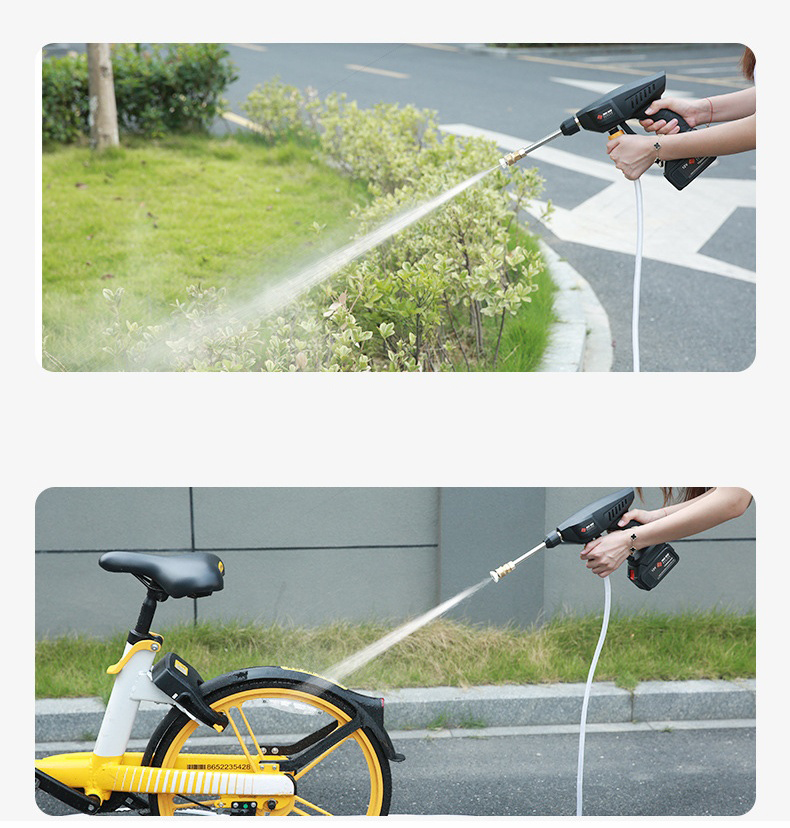 Household High Pressure Car Washer Wireless Car Washing Water Gun Lithium Battery Wireless Car Washing Machine
