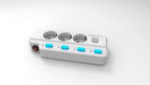 Korea KCC 3 ways extension socket with USB