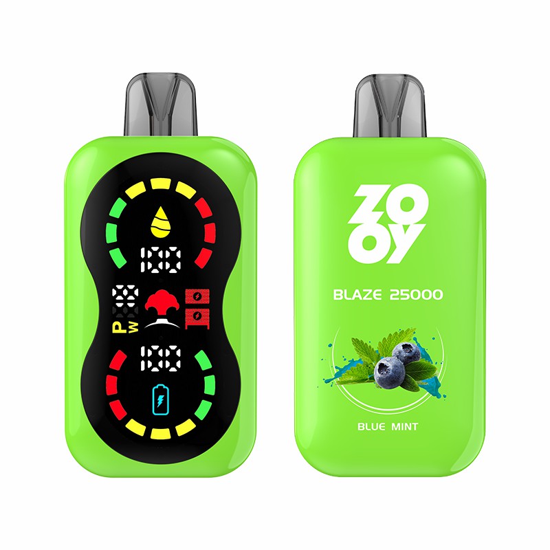 Zooy-Blaze-25000-25K-Puff-Dapat Disesuaikan-Daya-Aliran Udara-Sekali Pakai-Vape-Layar-Cerdas-Penuh-Vape-dengan-Rasa-Blueberry-Mint-di-EU-Shop Zooy-Blaze-25000-25K-Puff-Adjustable-Power-Airflow-Disposable-Vape-Full-Smart-Screen-Vape-with-Blueberry-Mint-Flavor-in-EU-Shop