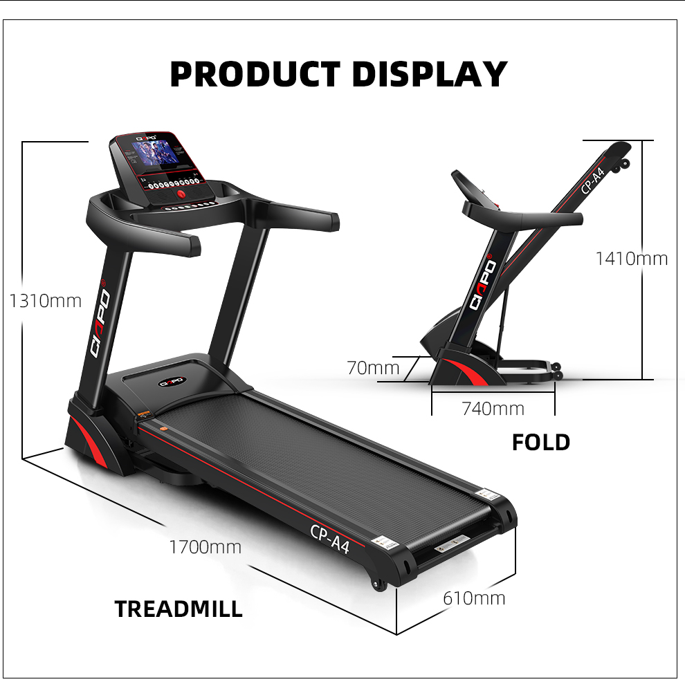 Best seller fitness machine 3HP DC motor foldable electric treadmill