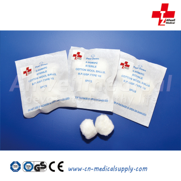 Medical cotton wool balls
