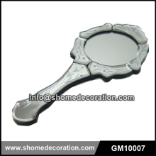 Mirror Frame Flower Decoration Handle Makeup Mirror