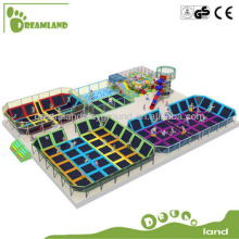 2014 hot sell large kids trampoline/jumping bed